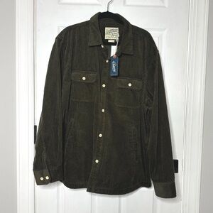 Grayers Catalina Rope Cord Shirt Jacket Olive - L
